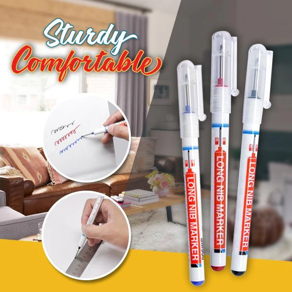 (🎄Christmas Promotion--48%OFF)Long Head Multi-Purpose Marker--5 PCs/Set(Buy 2 get 1 Free NOW)