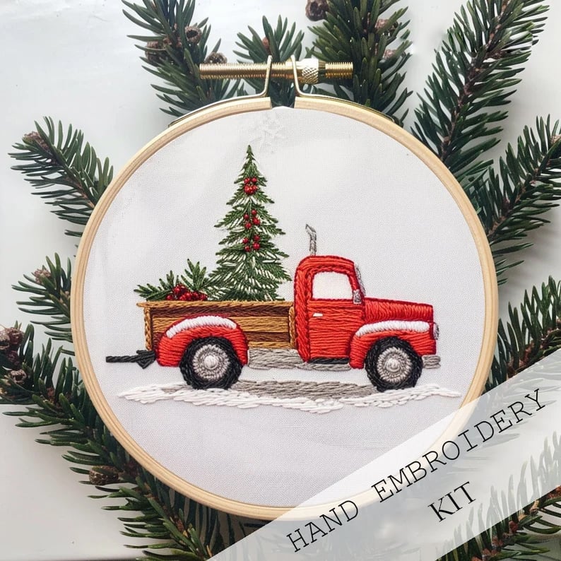 🎄🎅Christmas Presale - 49% OFF  Christmas Embroidery KIT