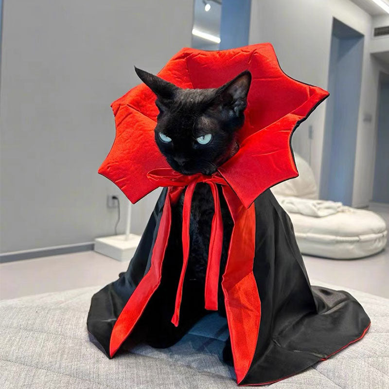 <strong>🎃Halloween Special 50% OFF</strong> 🦇Halloween Pet Cape Costumes Cosplay Vampire Cloak