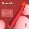 3 In 1 Steel Ball Sliding Heating Clitoral G-Spot Vibrators