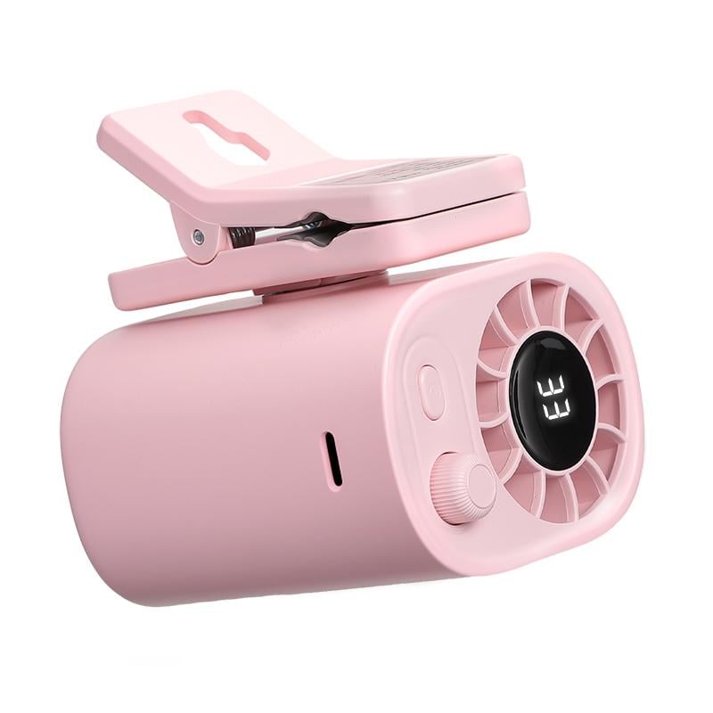 🎁TikTok Last Day Sale - 70% OFF🎉Car Clip On Fan with LED Display -360° Rotation, 100 Speeds Adjustable, USB Rechargeable