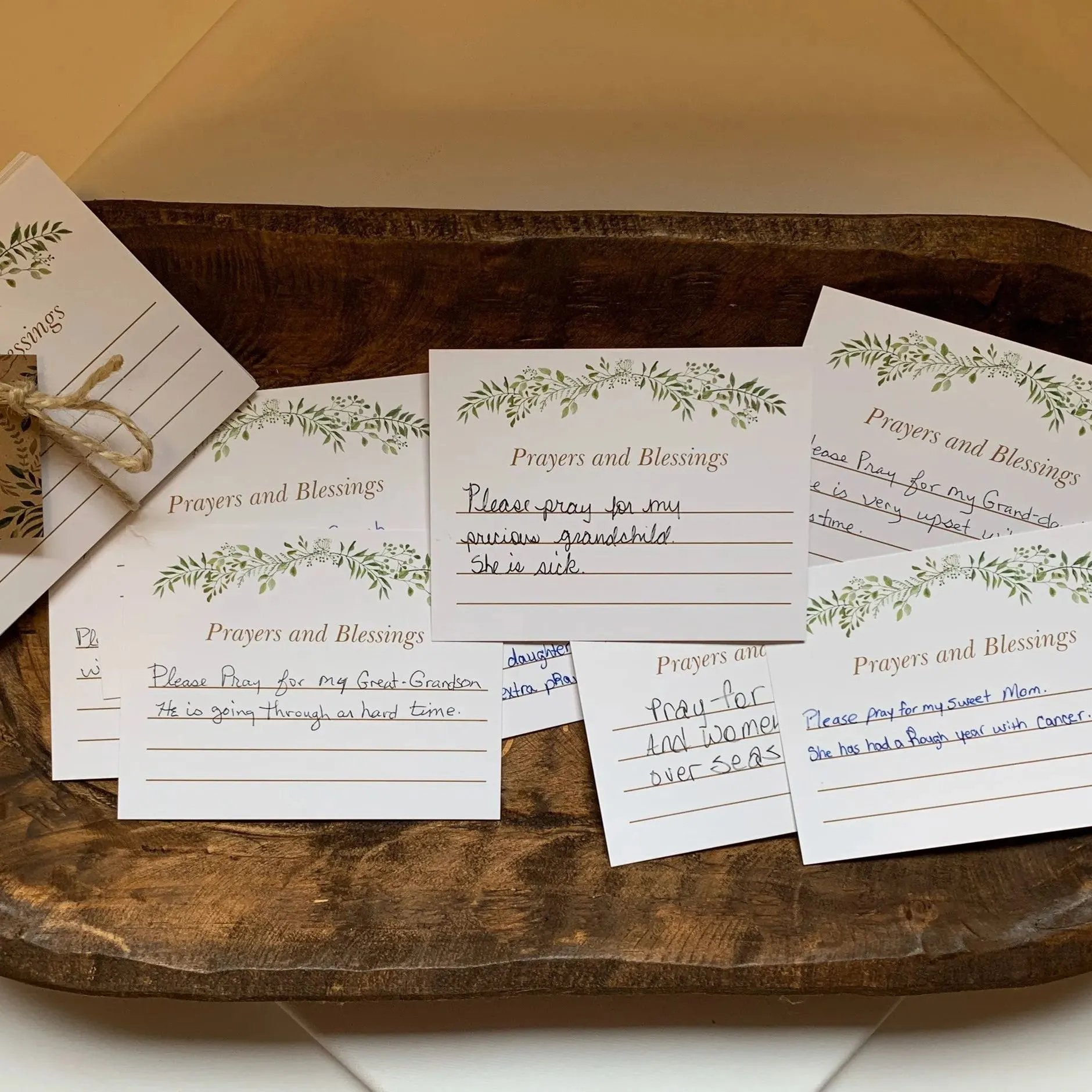 ❤️ Heart Prayer Bowl – Rustic Religious Gift with Prayer Cards