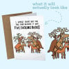 🎁🎅🏼Funny Christmas Card for Men or Women - Hilarious Holiday Card for Best Friend