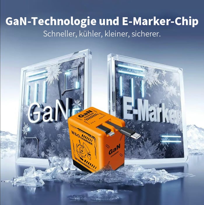 🔥Letzter Tag 50% RABATT-2-in-1 GaN kompatibel mit 120W Schnellladegerät
