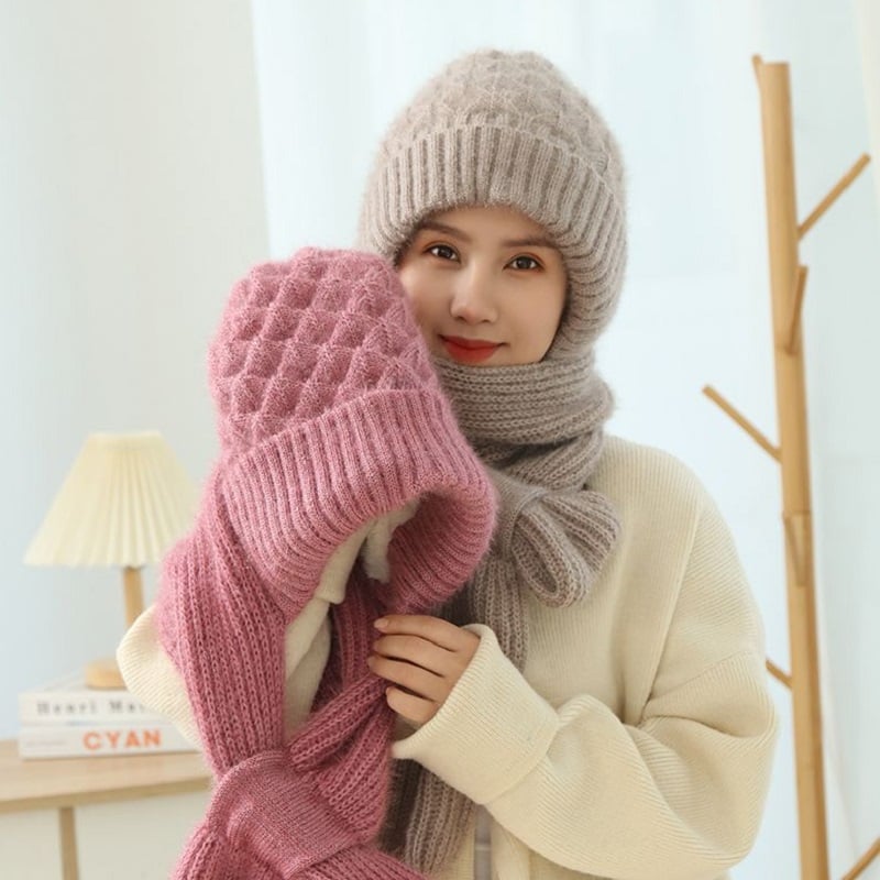 🎄EARLY CHRISTMAS SALE 48% OFF🔥Winter Versatile Knitted Hooded Scarf for Women