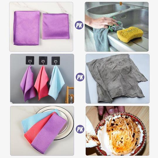 (🔥HOT SALE NOW - 50% OFF)Fish Scales Cleaning Cloths