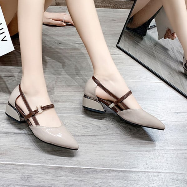 🔥Last Day Special SALE-50% OFF🔥 Pointed toe low heel sandals - BUY 2 FREE SHIPPING