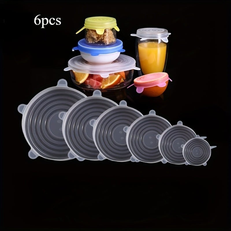 💥LAST DAY SALE 50% OFF💥6/12pcs Silicone Cover Stretch Reusable Lids
