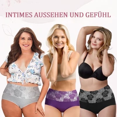 ✨Letzter Tag Kaufe 1 und erhalte 3 Packungen (JE NUR 6,33 €)🔥Damen-Slip mit hoher Taille und Bauchkontrolle aus reiner Baumwolle in Übergröße