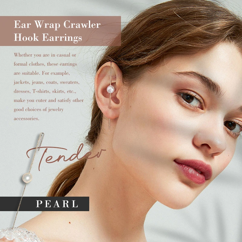 (2020 New Style- 50% OFF) Ear Wrap Crawler Hook Earrings- Buy 2 Get Extra 8% OFF Only Today