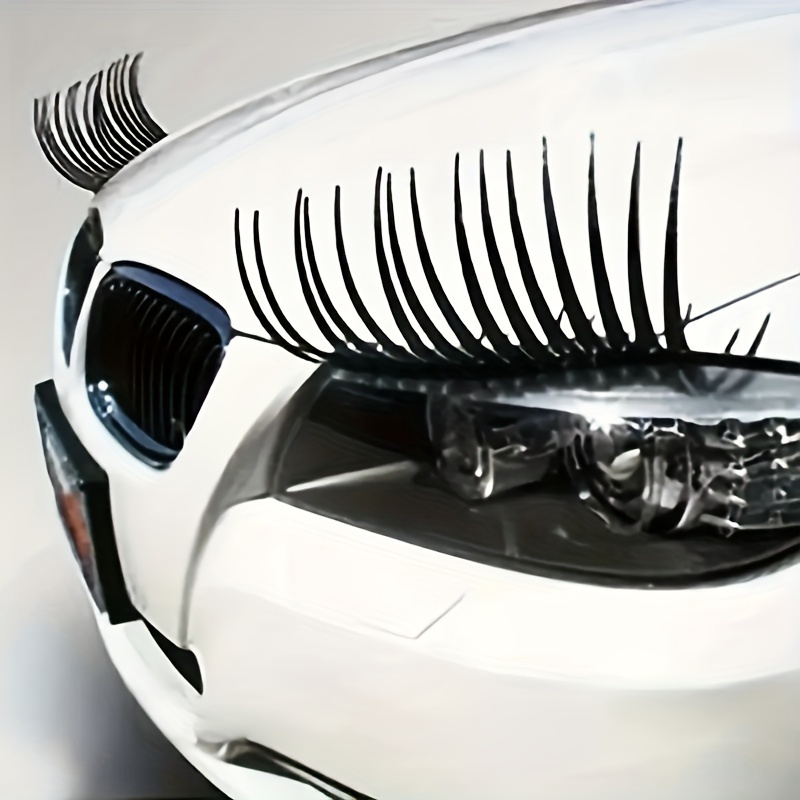 🔥Last Day Promotion 50% OFF -🎁- 👀Car Light Eyelashes🎀 Car Stickers Decoration