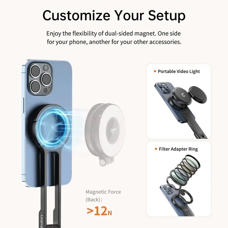 🎁TikTok Last Day Sale - 70% OFF🎉 Aluminum Magnetic Phone Tripod📱
