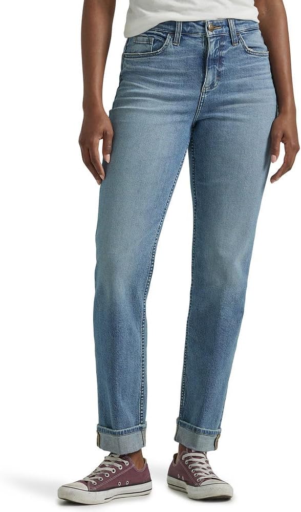 Lee Women's Mid Rise Boyfriend Jean