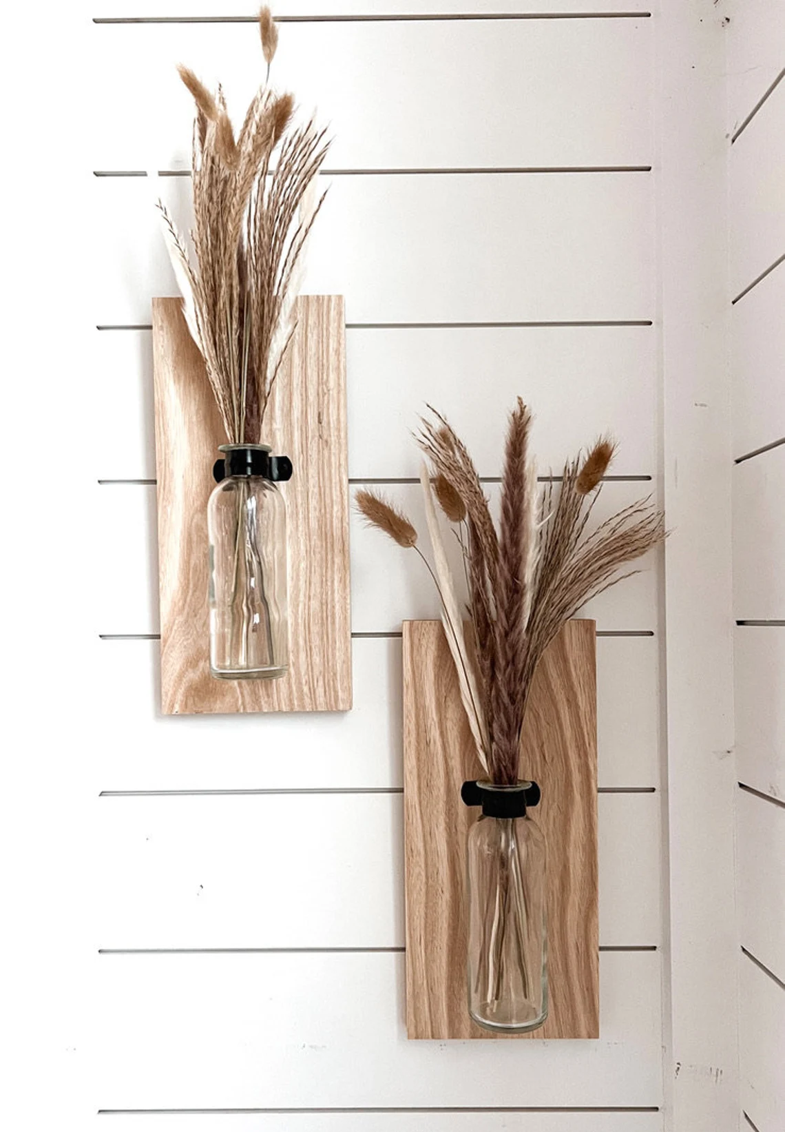 Vintage Wood Wall Sconces for Rustic Farmhouse Decor