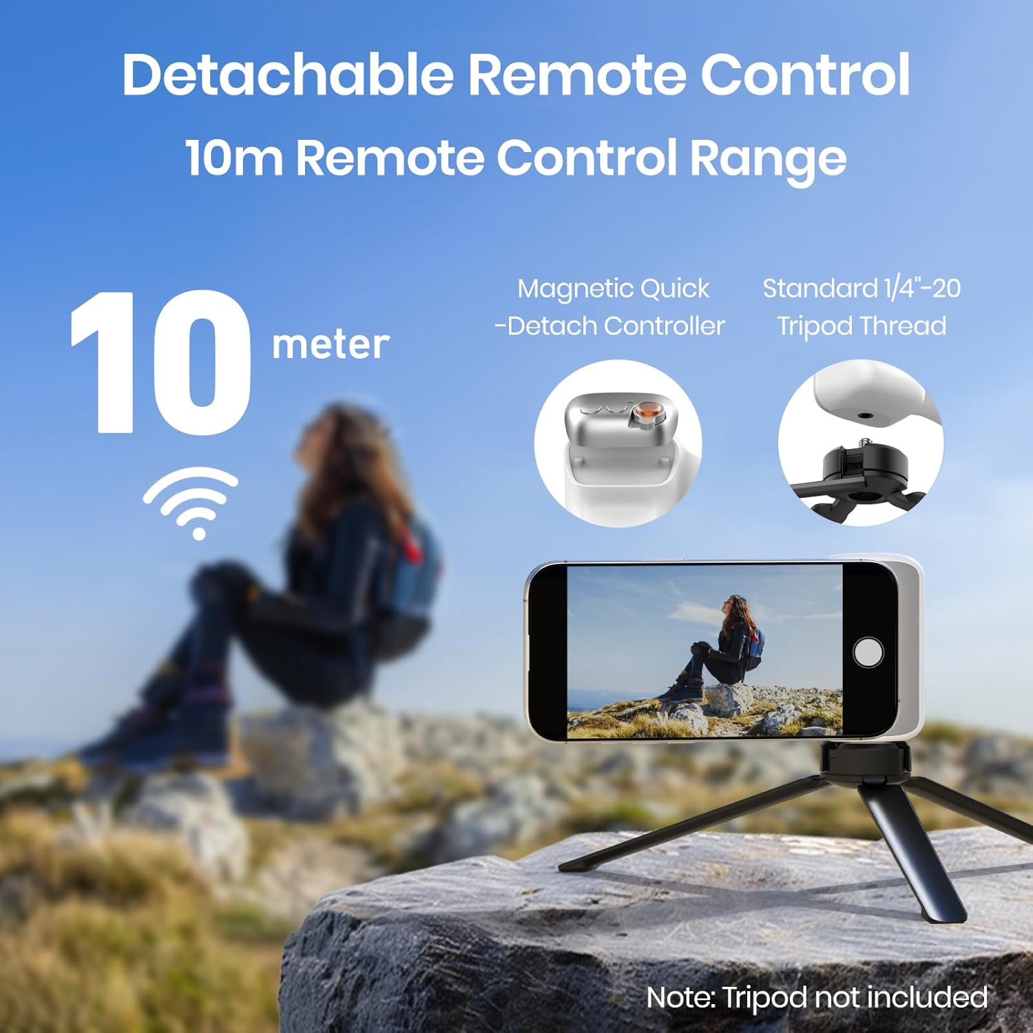 🎁TikTok Last Day Sale - 70% OFF🎉Magnetic Phone Camera Selfie Grip with Wireless Shutter Button
