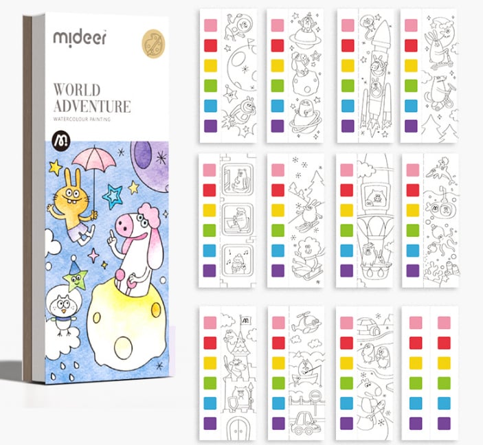 (🎅EARLY CHRISTMAS SALE-49% OFF) Pocket Watercolor Painting Book - BUY 4 GET EXTRA 20% OFF