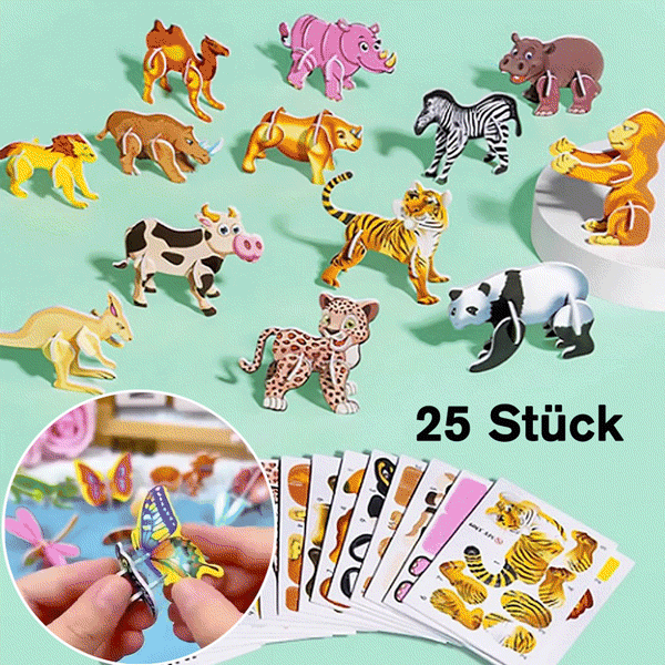 🔥 Sommer-Sonderverkauf 50% RABATT 🌊🦖Bildung 3D Cartoon-Puzzle