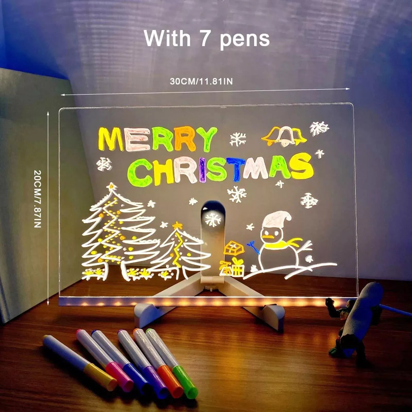 🔥Last Day Promotion 48% OFF-🎁-DIY Erasable Acrylic Luminous Writing Board