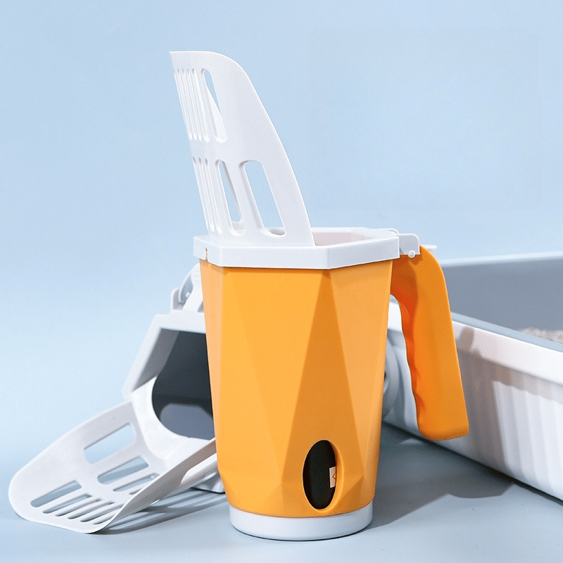 Integrated Cat Litter Shovel (With 1 roll of trash bag)