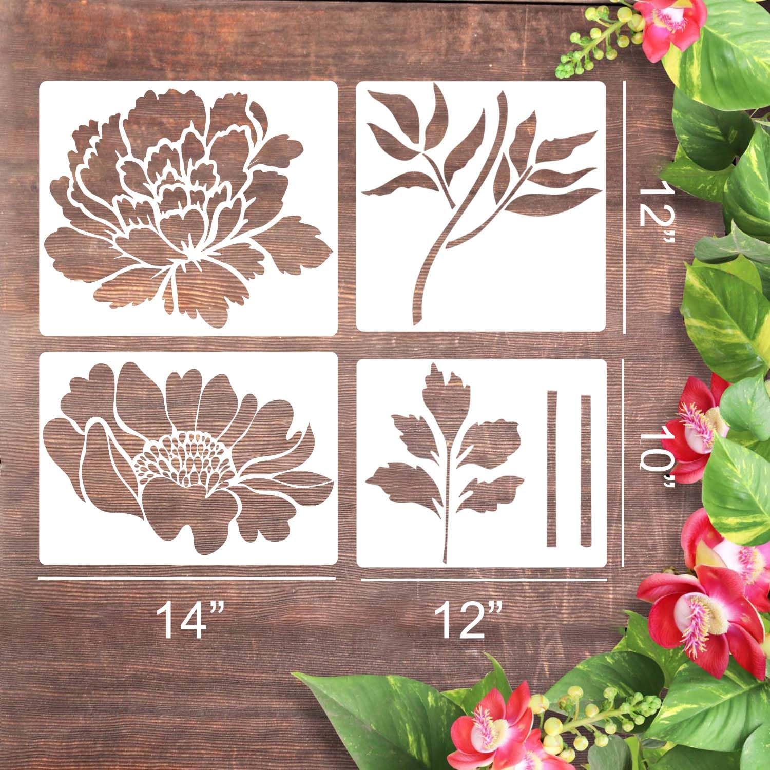 🏡This Week's Special Sale 70% OFF -Garden Fence Large Flower Stencils🌻DIY Decoration