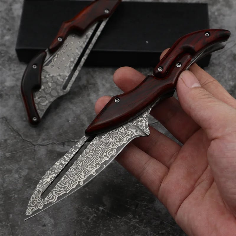 Damascus Steel Professional Folding Knife