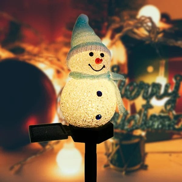 (🌲EARLY CHRISTMAS SALE - 50% OFF) 🔥Waterproof solar snowman lamp 🚚Buy 2 Get 10%OFF