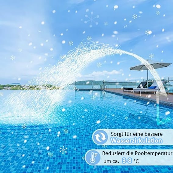🔥Letzter Tag 49% Rabatt💦Fluoreszierender Doppelkopf-Poolbrunnen