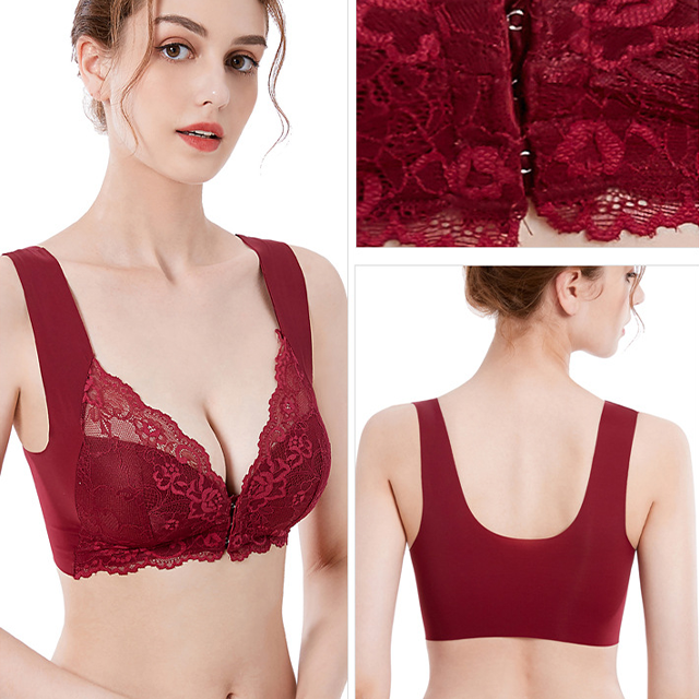 🎁LAST DAY 45% OFF🎁Front Closure 5D Shaping Push Up Bra – Seamless, Beauty Back, Comfy