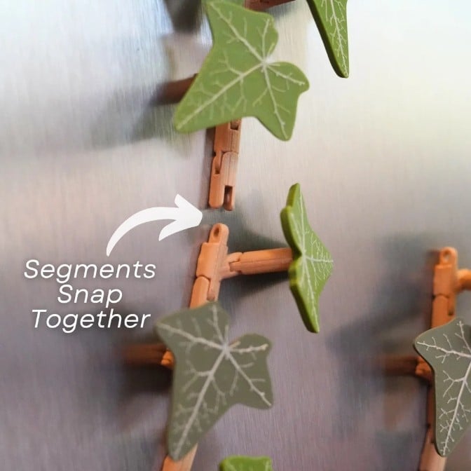 🎁Last Day Sale - 70% OFF🎉3D Printed Magnetic Ivy Faux Plant Fridge Magnet