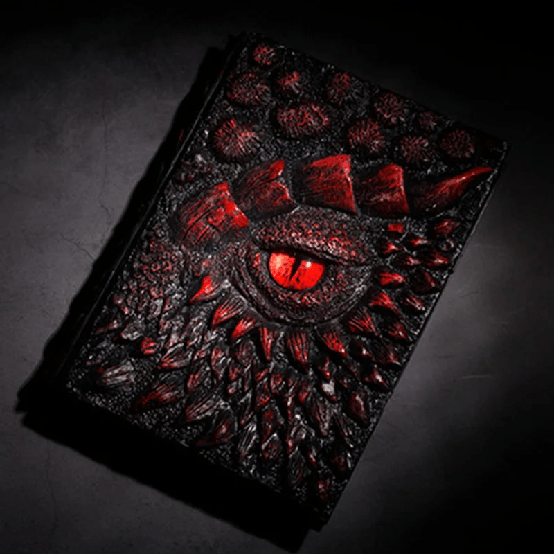 🔥Authentic Handmade 3D Dragon Eye Engraved Notebook🎁Buy 2 Free Shipping