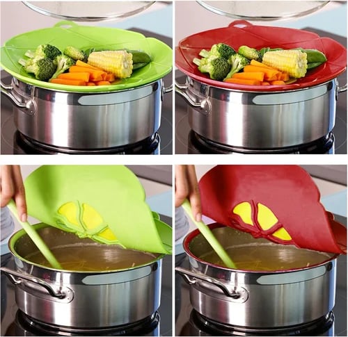 (🎄Christmas Promotion--48%OFF)Multi-Functional Spill-Proof Pot Lid(🎁Buy 2 get 1 Free)