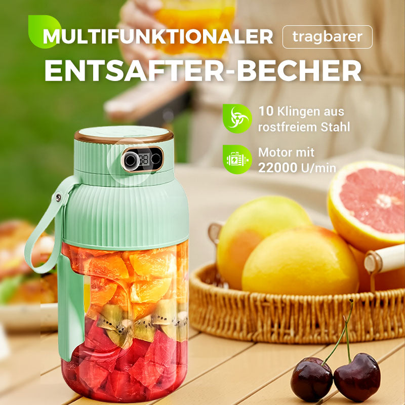💥Letzter Tag 49% Rabatt❄️Tragbare Saftpresse‑Tasse mit Display