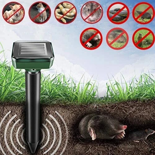 Solar Power Ultrasonic Mouse, Mole, Snake, Pest, Rodent Repeller