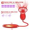 SHEMESIX - Women's Rose Vibrator Tongue Licking Vibration Inhalation Egg Vibration Masturbation Device