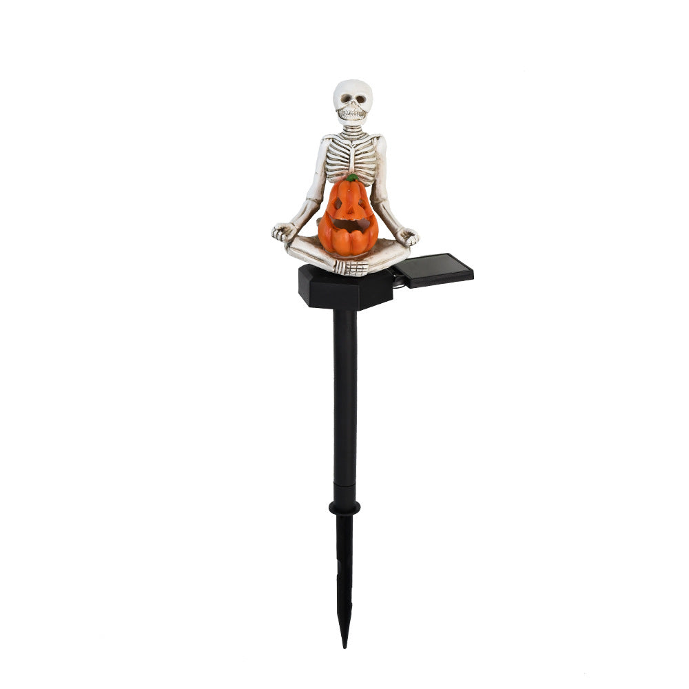 🔥Hot Sale🔥Outdoor Pumpkin Skull Halloween Floor Lamp