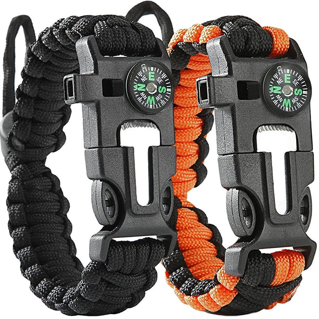 Emergency Paracord Bracelets- Best Wilderness Survival-Kit for Camping