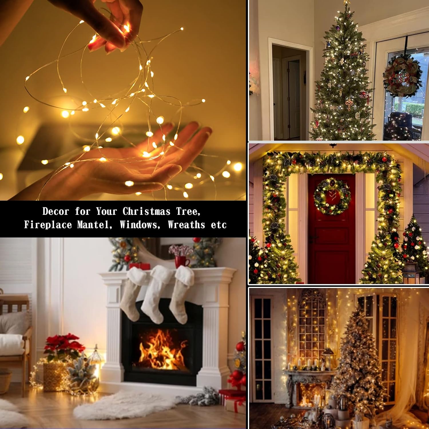 🎄Christmas Hot Sale 70% OFF🎄8 Modes 100-600 Christmas LED Firefly Twinkle String Lights