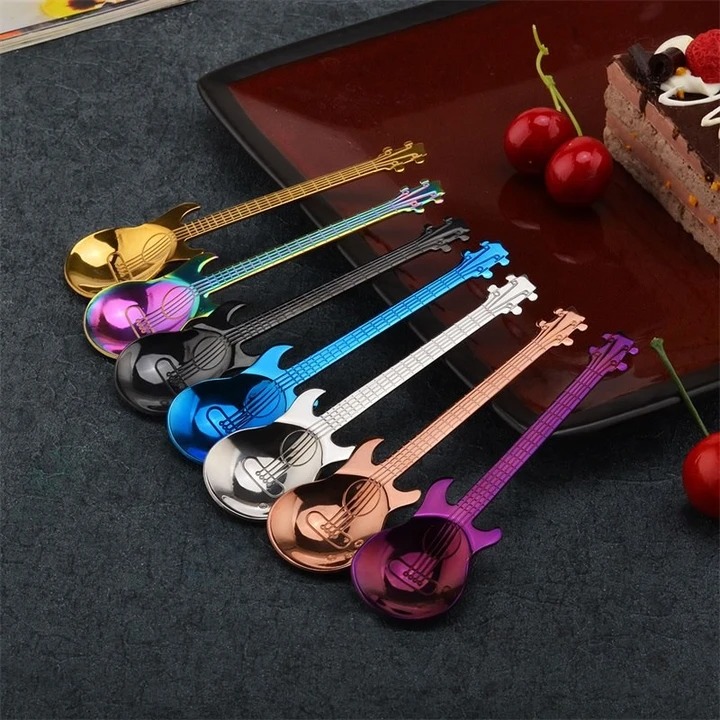 (New Year Sale- 50% OFF) Stainless Steel Coffee Guitar Spoons