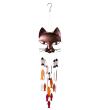 🐱Handcrafted Metal Cat and Recycled Glass Fish Wind Chime🎏(Buy 2 Free Shipping)