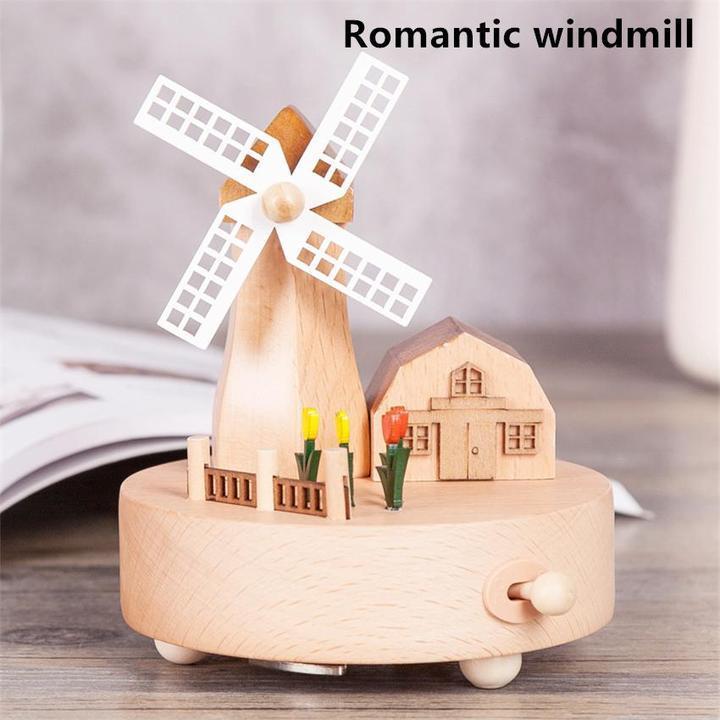 (New Year's Pre-Sale-Save 50% Off)Handmade Wooden Rotating Music Boxes - 🔥BUY 2 FREE SHIPPING