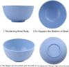 Cereal Bowls Unbreakable 24 OZ, Plastic Bowls Reusable Light Weight Bowl, Microwave and Dishwasher Safe BPA Free Cereal Bowls heat Straw Bowl for Serving Soup and Salad