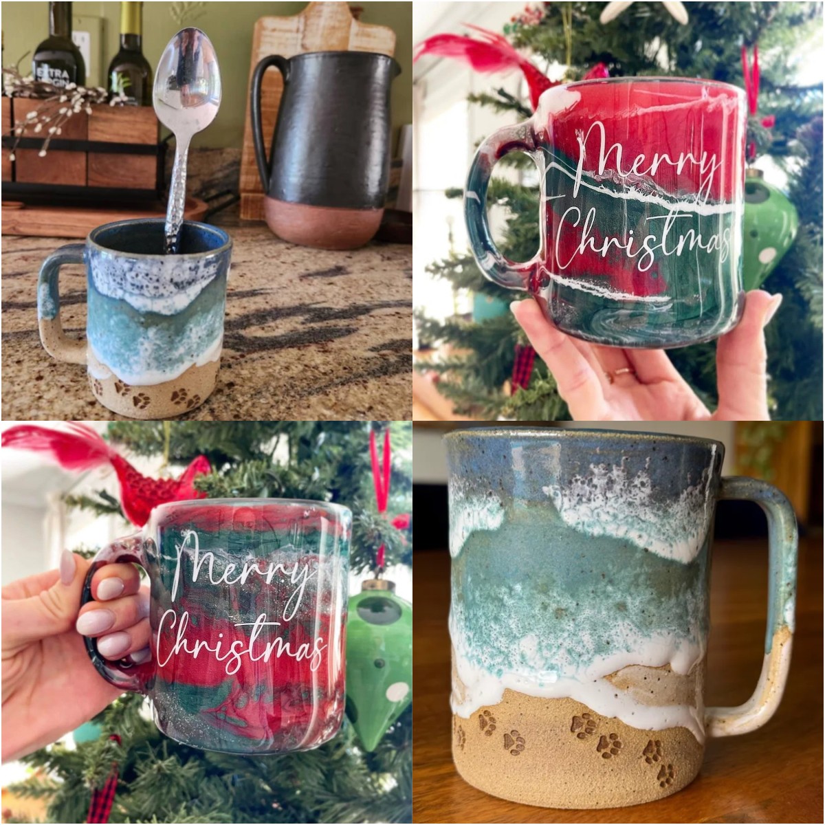 🌊✨Handmade Christmas Beach Mugs-（Save 49% on hot first week sales）