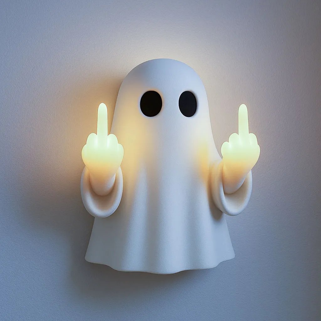 🔥Last Day 49% OFF - 👻Ghost Middle-Finger LED Lamp