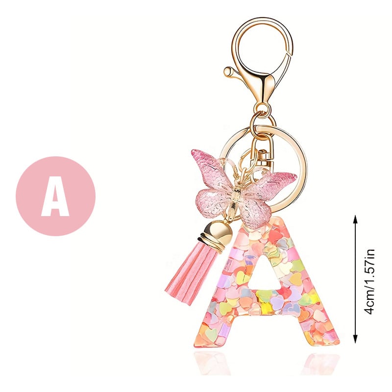 🎁TikTok Last Day Sale - 70% OFF🔥Initial Letter Keychains🦋