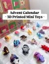 🎄Advent Calendar with 3D Printed Mini Animals for Christmas