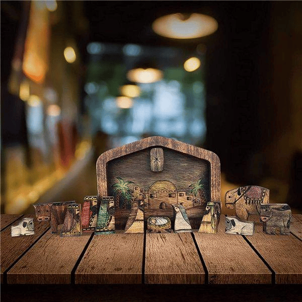 💓Handmade Nativity Puzzle With Wood（BUY 2 GET 20%OFF& FREESHIPPING🚚)