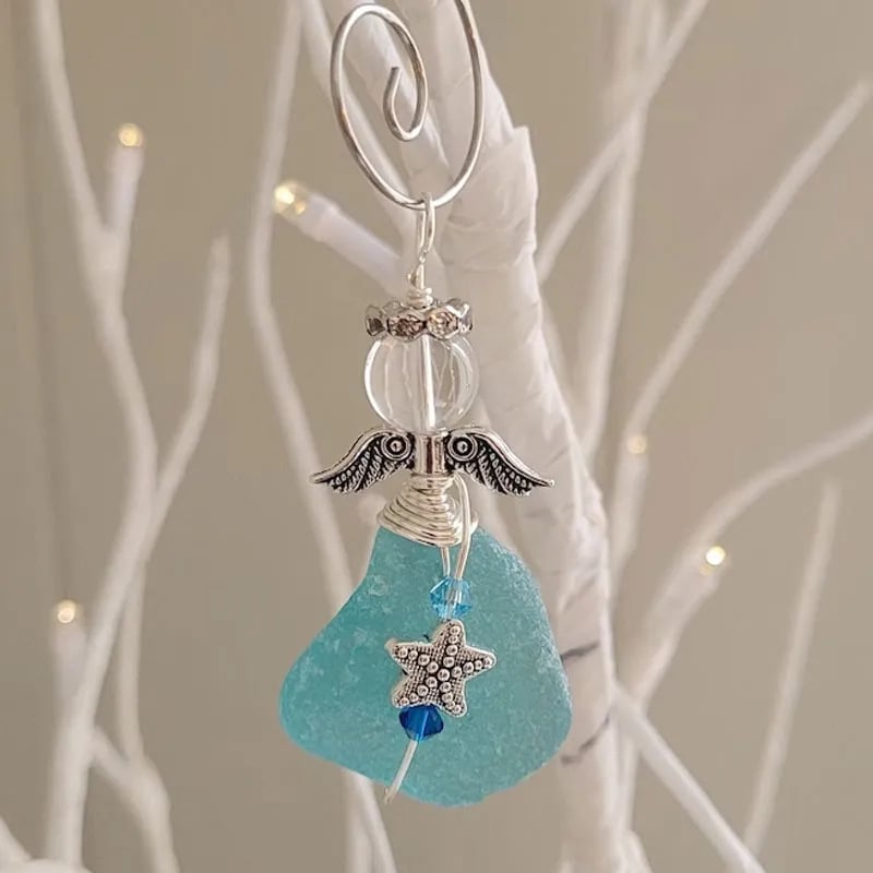 🌊Sea Glass Christmas Tree Ornament🎄