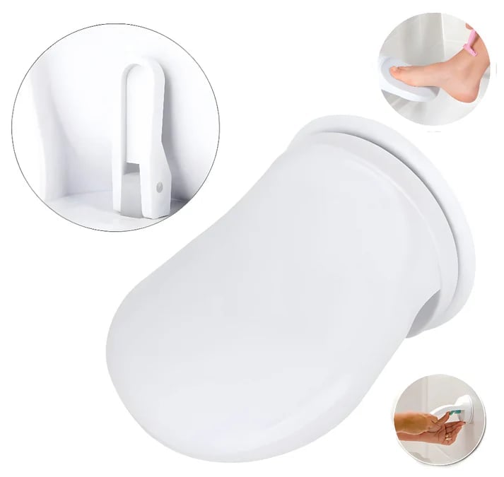 Suction Mount Shower Foot Rest - Easy Install Non Slip