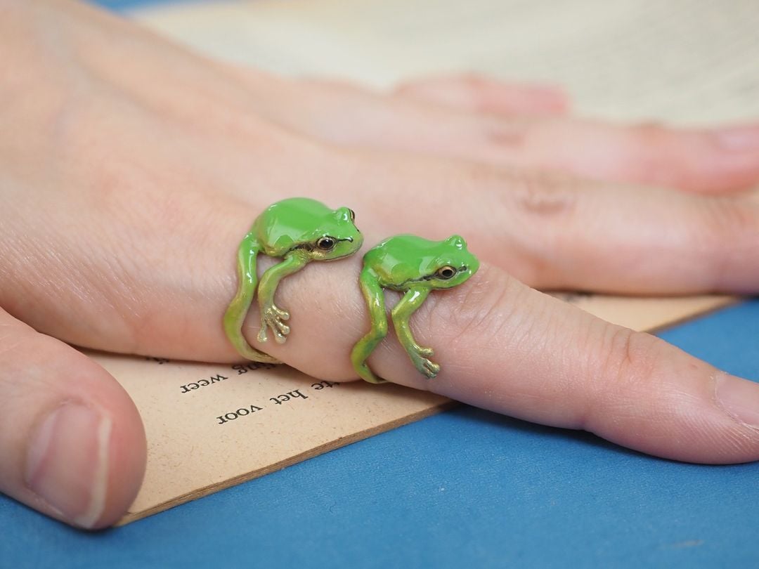 🔥 Buy 1 Get Free 🔥-Tree Frog Ring & Earrings