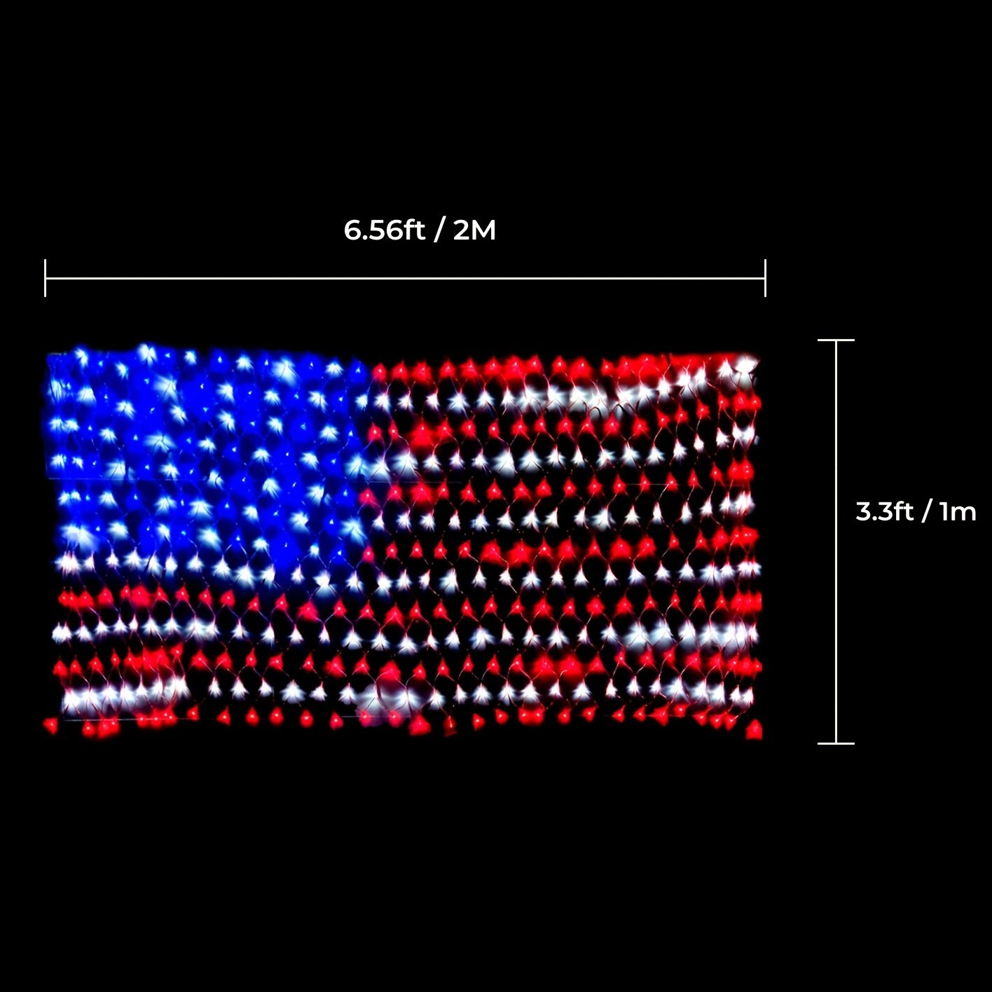 🔥Last Day Promotion 48% OFF-🎁- American advanced flag light LED solar light string